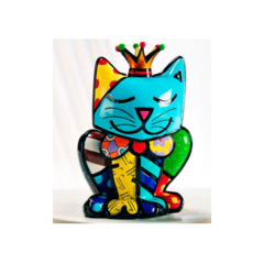 Escultura Romero Britto Gato Royal Resina - comprar online