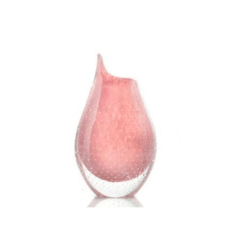 Vaso de Murano Cristal São Marcos Rosé 17cm na internet