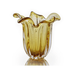 Mini Vaso de Murano Tulipa Âmbar - comprar online