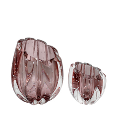 Par de vasos  Murano Marselha cor New Rubi  cristais Labone- Compre online na Paiva Presentes 