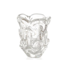 Mini Vaso de Murano com bolhas Cristal Transparente