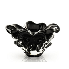 Vaso Murano Cachepot Escamas Preto