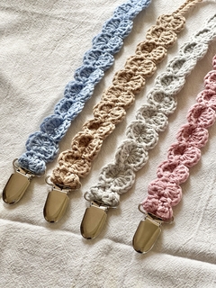 Portachupete Crochet rosa - comprar online