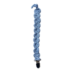 Portachupete Crochet azul cielo