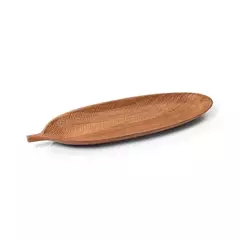 BANDEJA WOOD FOLHA 40,5x14CM