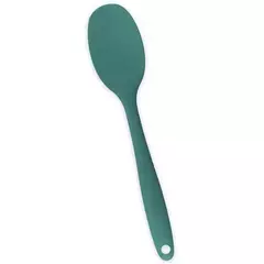 ESPÁTULA DE SILICONE DUPLO REDONDA VERDE ESCURO