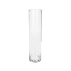 VASO DE VIDRO TIPO TUBO TRANSPARENTE 50CM