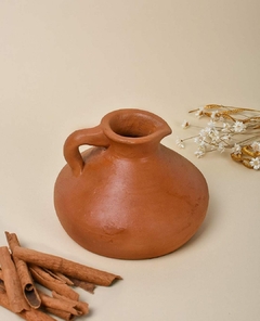 VASO MINI COM ALCA TERRACOTA