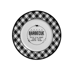 PRATO SOBREMESA BARBECUE - CONJUNTO COM 6