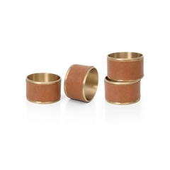 PORTA GUARDANAPO COMPLEMENT GOLD - CONJUNTO COM 4