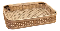 BANDEJA RETANGULAR RATTAN 40CM