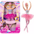 Barbie Fantasía Muñeca Bailarina Luces Brillantes Tutú Rosa en internet