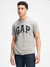 Gap Camiseta Con Logo Para Hombre En Camiseta Flameada, gris