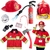 Set De Disfraz Y Accesorios De Bombero Para Niños Born Toys