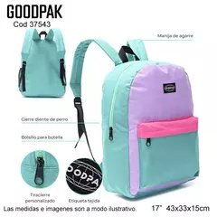 MOCHILA 17 GOODPAK 37544 - comprar online