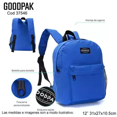 MOCHILA 12 GOODPAK 37545 - ByM Shoes Mayorista