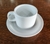 Taza café con plato porcelana Ricony x 10 sets - comprar online