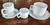 Taza café con plato porcelana Ricony x 10 sets en internet