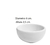 Cocota 6 cm mantequera Porcelana Ceramica blanca