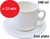 Taza desayuno con plato porcelana Ricony x 12 sets