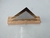 Servilletero acero inoxidable base madera triangular - comprar online