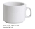 Taza de café 140 ml sin plato Porcelana Ceramica blanca