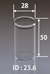 Sample vial (20 mL) (10 pcs) (001056)