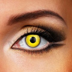 Par de lentes de contacto FX (Yellow) c/borde