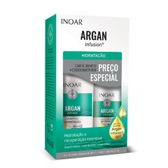 Kit Shampoo 500ml + Condicionador 250ml Argan Infusion Inoar - comprar online