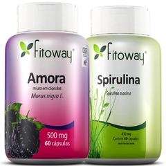 Kit Amora 60 Cápsulas + Spirulina 450mg 60 Cápsulas Fitoway