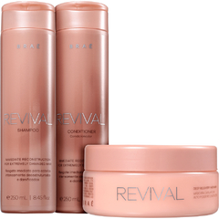 Kit Shampoo E Condicionador 2x250ml + Máscara 200g Revival Braé