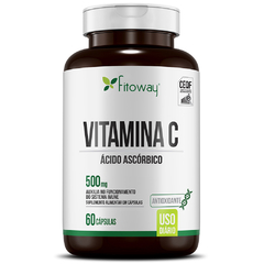 Vitamina C Ácido Ascórbico 60 Cápsulas Clean Fitoway