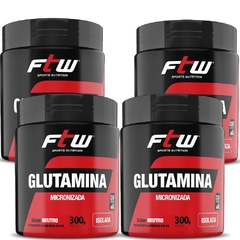 Kit Glutamina 4x300g Fitoway