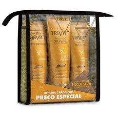 Kit Shampoo 280ml + Condicionador 250ml + Leave-In 250ml Trivitt