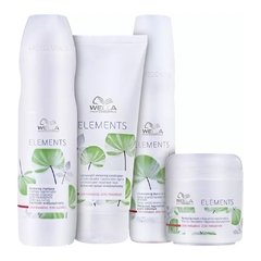 Shampoo 250ml + Condicionador 200ml + Máscara 150ml + Leave-In 150ml Elements Wella