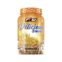 Kit Whey Delicious Sabor Chocolate Maltado 900g + Panqueca Fit 500g Fitoway - comprar online