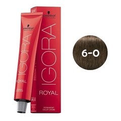 Coloração 6-0 Louro Escuro Natural Igora Royal 60g Schwarzkopf