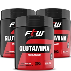 Kit Glutamina 3x300g Fitoway