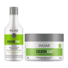 Kit Shampoo + Máscara Cicatrifios 2x250ml Inoar