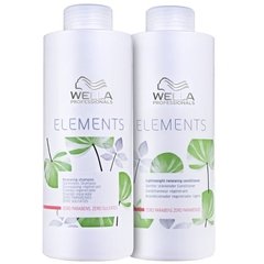 Kit Shampoo + Condicionador 2x1000ml Elements Wella