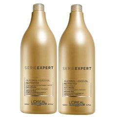 Kit Shampoo + Condicionador 2x1500ml Nutrifier Glycerol + Óleo de Coco L'Oréal