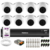 Kit 08 Câmeras Intelbras VHD 1520 D 5MP Dome com Visão Noturna de 20 metros Lente 2,8mm + DVR Intelbras IMHDX 5108 + HD 1TB Purple