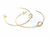Argola banhada a ouro 18K nó - grande - comprar online