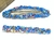 Kit com 2 presilhas azuis gliter colorido