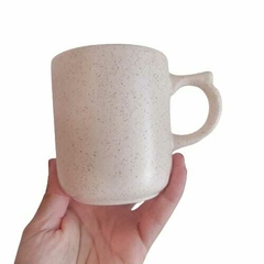 Taza jaspeada marfil