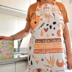 Delantal de cocina estampado - comprar online