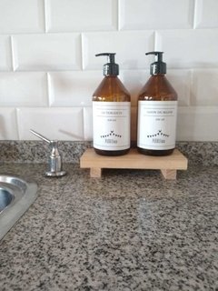 Dispenser de 500 ml de Vidrio con Válvula Cremera - Pueblo deco