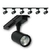 KIT TRILHO PRETO ELETIFICADO DE 2 METROS COM 5 SPOT LED 7W 3000K BIV