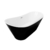 Tina de baño Moorea 170 blanco con negro - comprar en línea