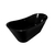 Tina de baño Moorea 170 negro mate / brillo con Llave FS002CC - tienda en línea